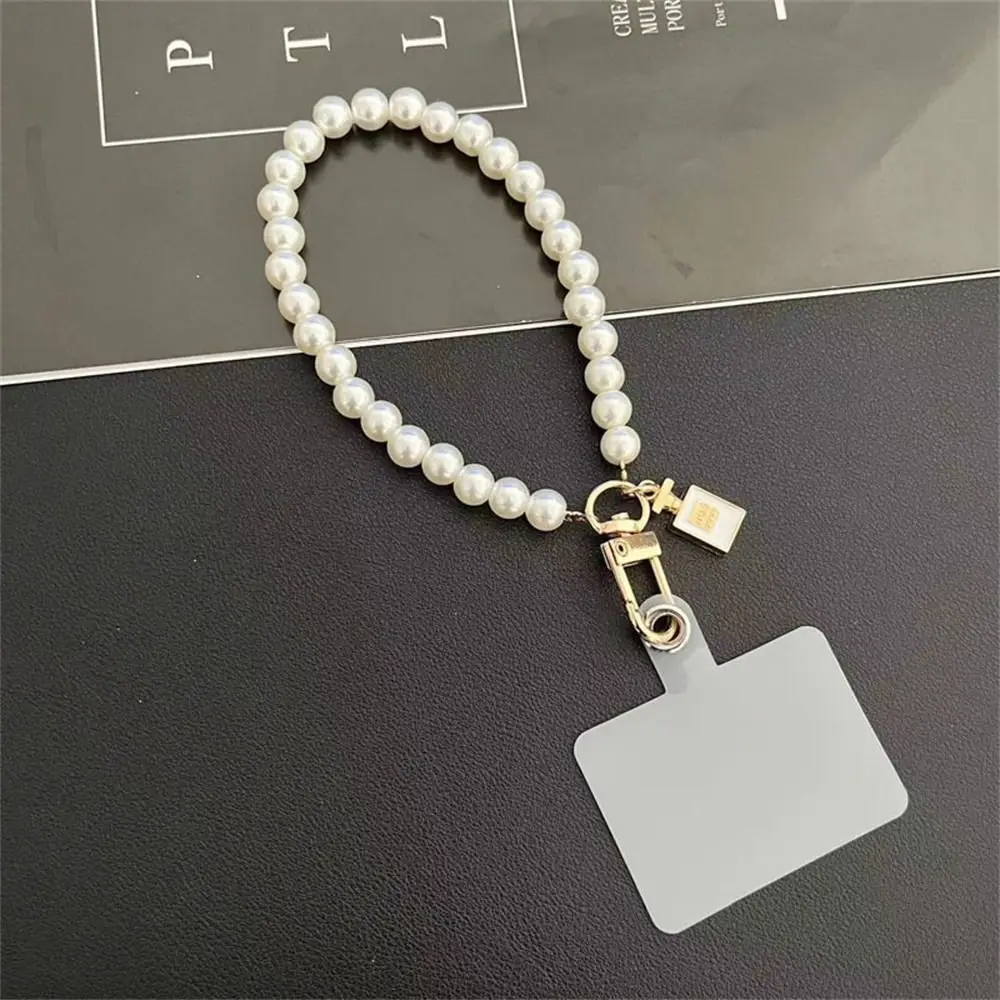 

Bracelet Hanging Jewelry Phone Pendant Anti-lost Pearl Wrist Strap Mobile Phone Lanyard Short Pearl Lanyard Pearl Lanyard Strap