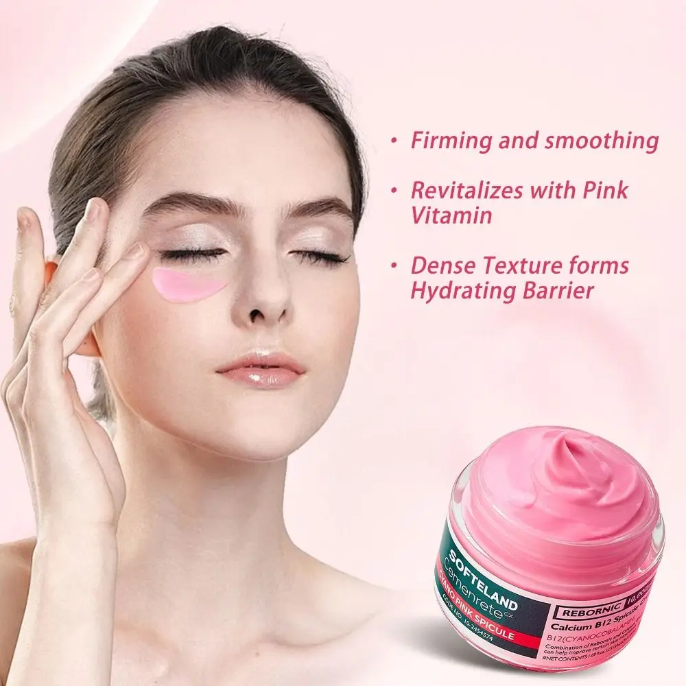 

С кальцием и цементом Cyano Pink Spicule Cream Витамин B12 Тонкие линии Крем для мешков под глазами Опухость Уменьшение темных кругов Крем для глаз