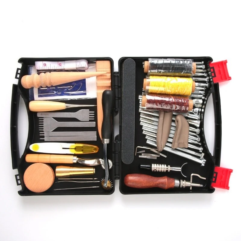 For Handmade Leather Goods Tool Set Leather Art Carving Handmade DIY Tool Set Bag Material Accessories