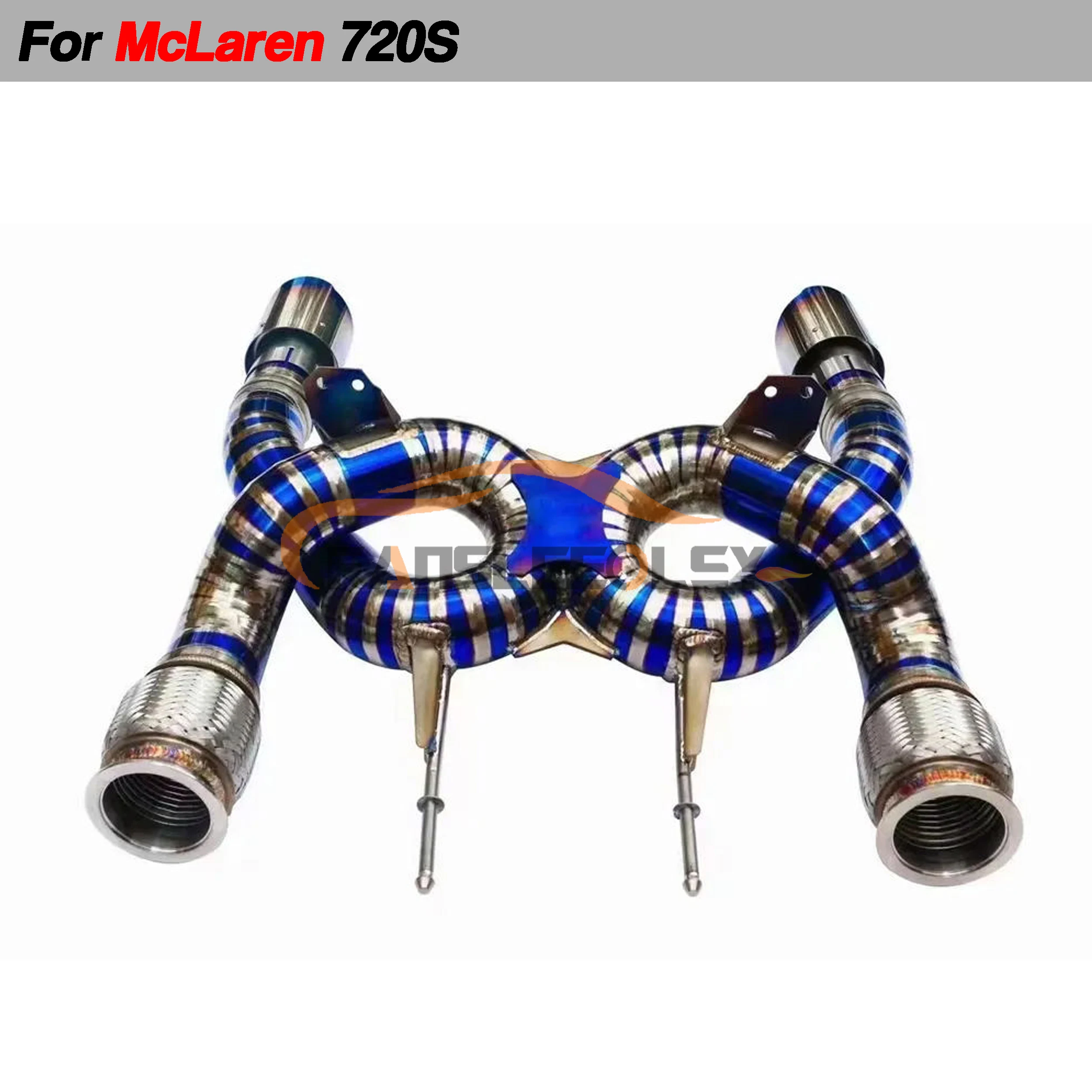 Titanium Alloy Exhaust Catback Performance System Auto Parts For McLaren 720S Tuning Muffler Pipes Straight Pipes