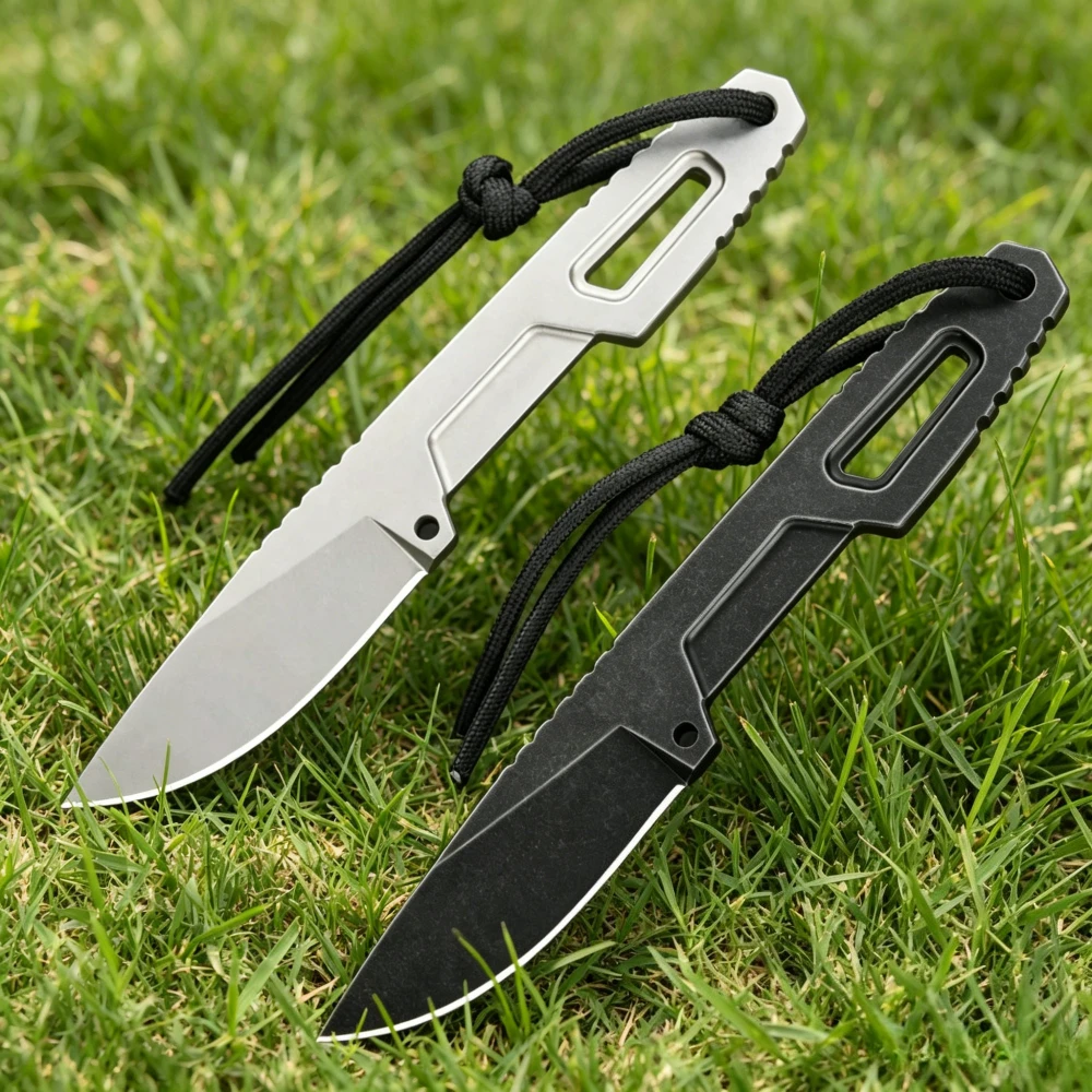 EDC Bıçağı Boyun Bıçağı D2 Çel - Edc Fixed Blade Deep Carry incelemesi ve fiyatı