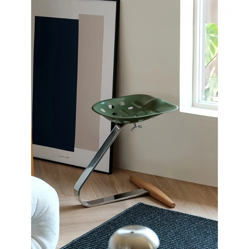 

Tractor Chair Creative Designer Stainless Steel Dining Chair ins Leisure Chair