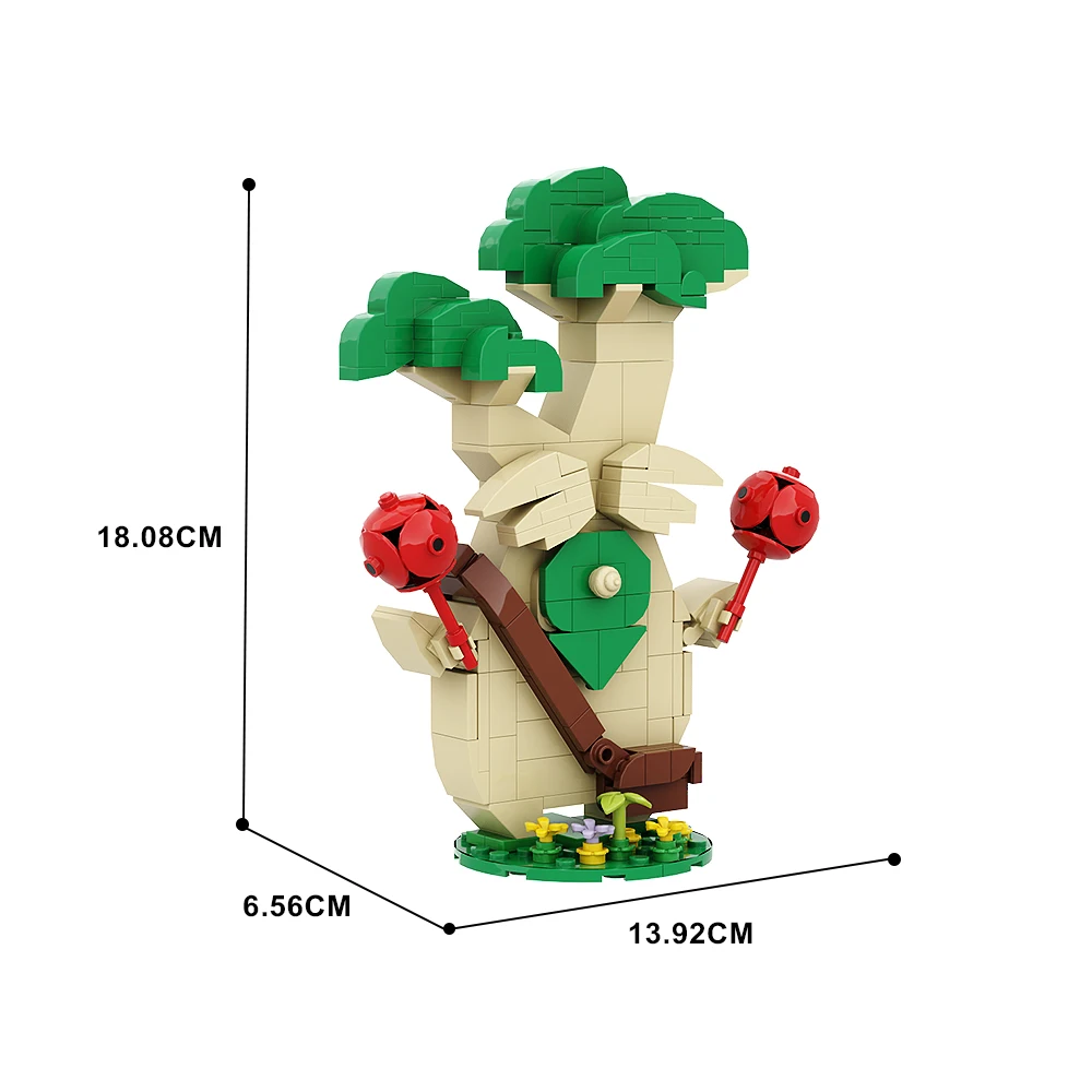 Breath Wild bouwsteenset Leuk spel Merch-actiefiguur, Forest Animal Elf Building-knuffel, creatief karaktermodel speelgoed