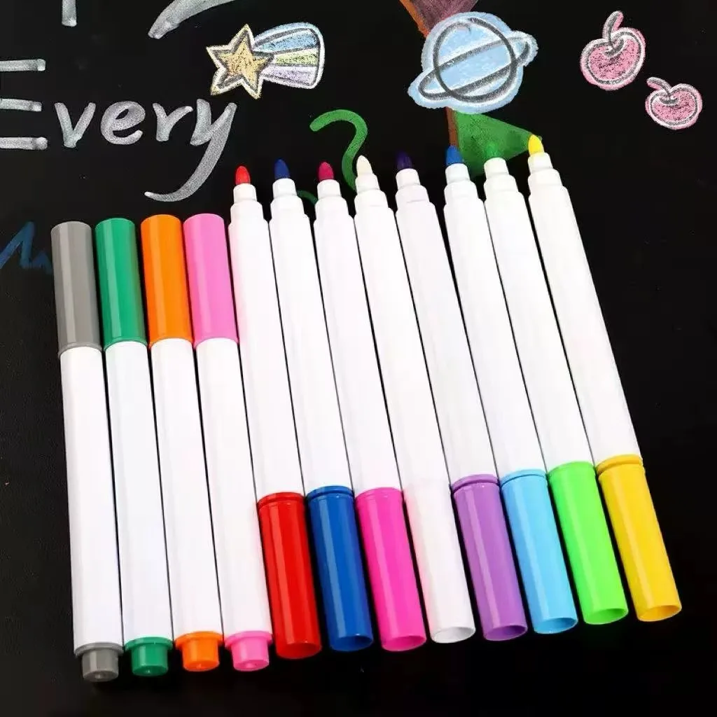 24 Pcs Wholesale Waterproof Quick Dry Permanent Marker | Oil-based Industrial Marking Pens for Cartons Ceramics Wood