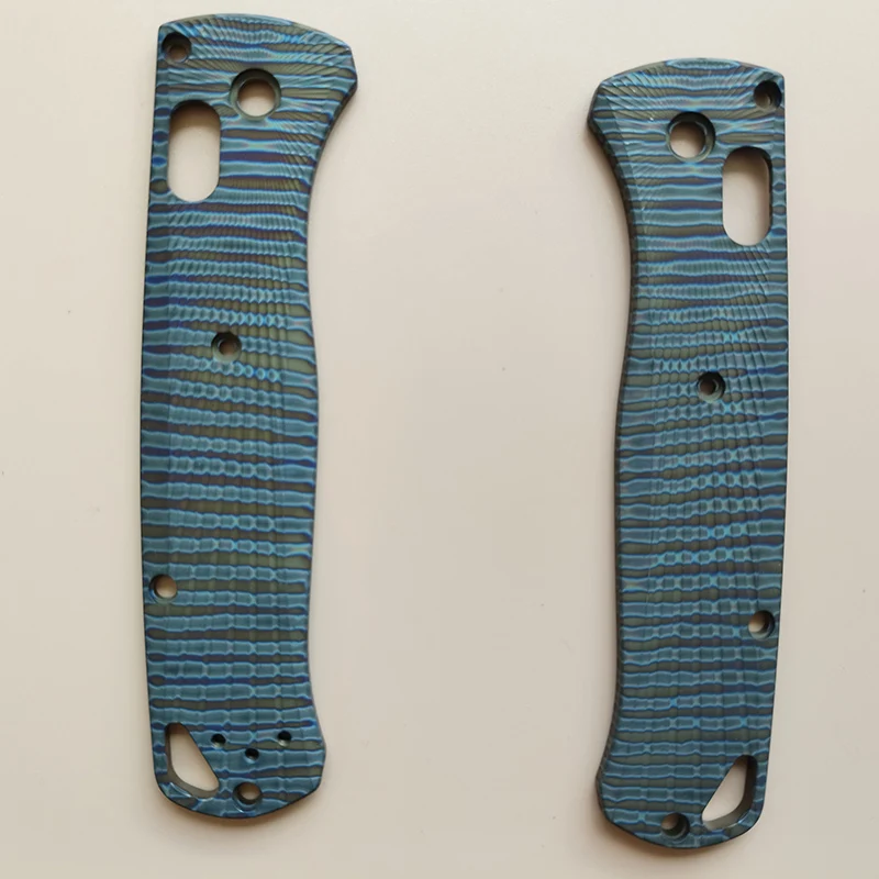 Knife Roast Titanium Handle Scales Grip Patches for Benchmade Bugout 535 Knives Replace Accessories