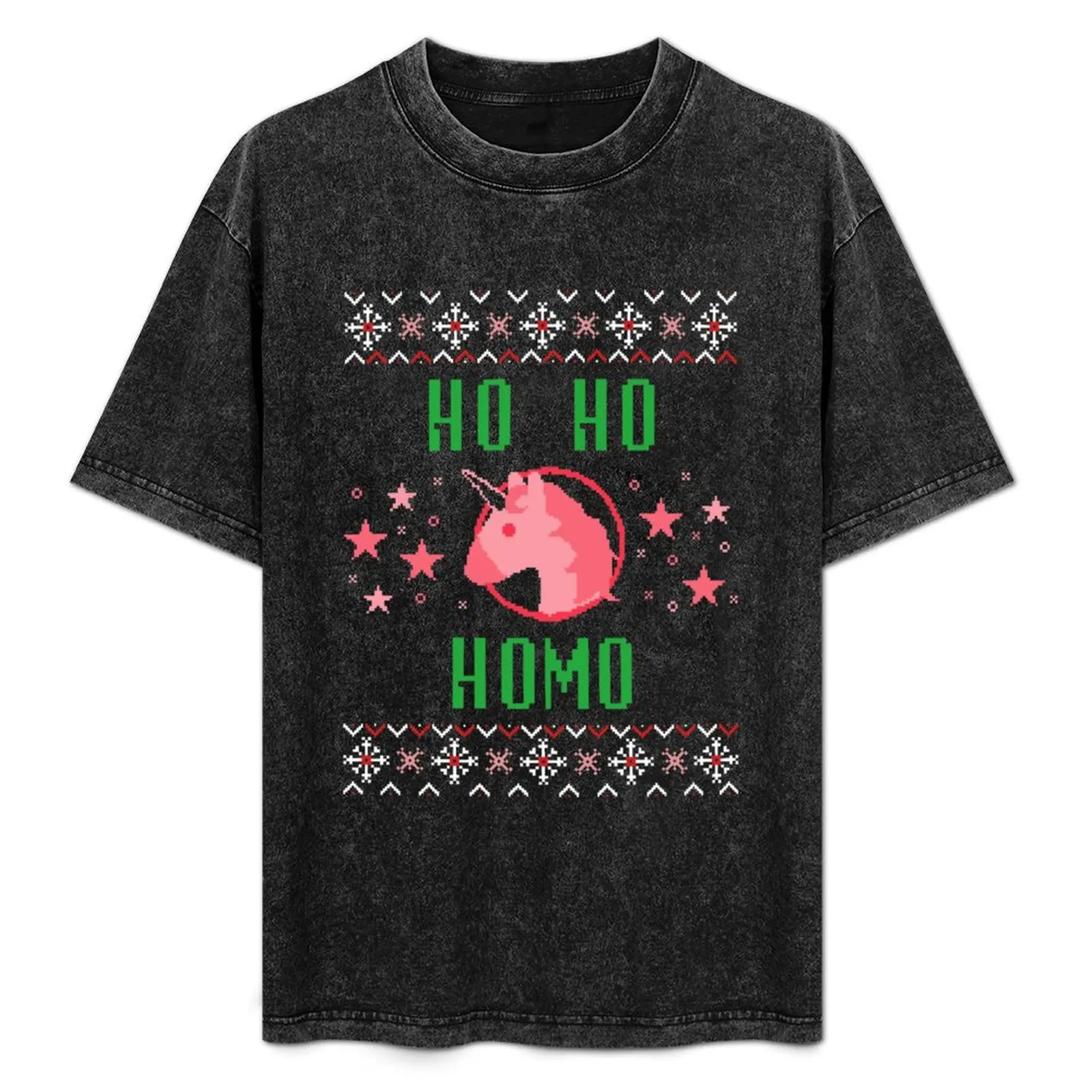 

Ho Ho Homo - LGBTQ+Christmas Santa T-Shirt Ultra Soft Breathable Tee Top