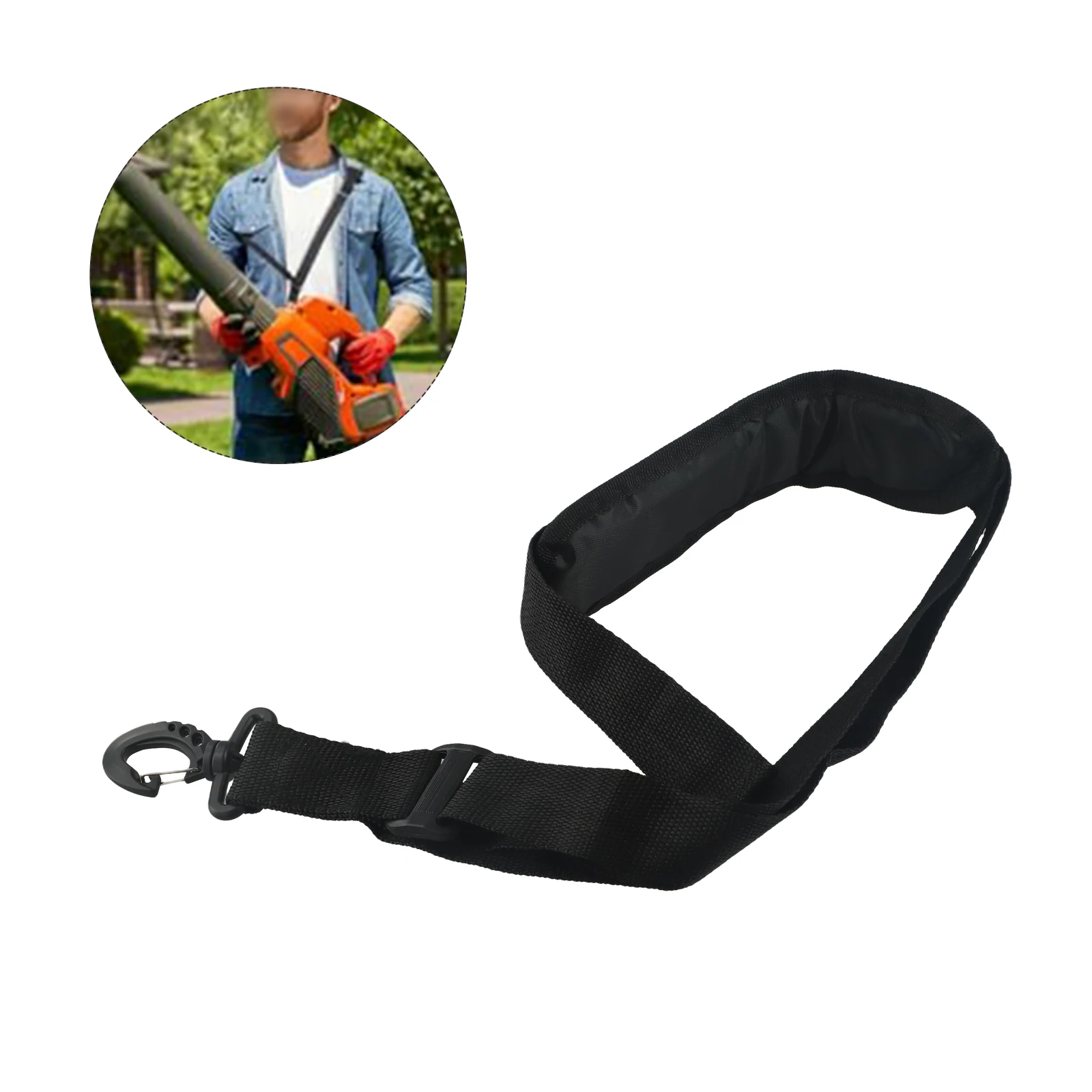 Grass Eater Strap Shoulder Strap Black Efficient Weight Distribution Wear And Tear Weight Distribution Practical