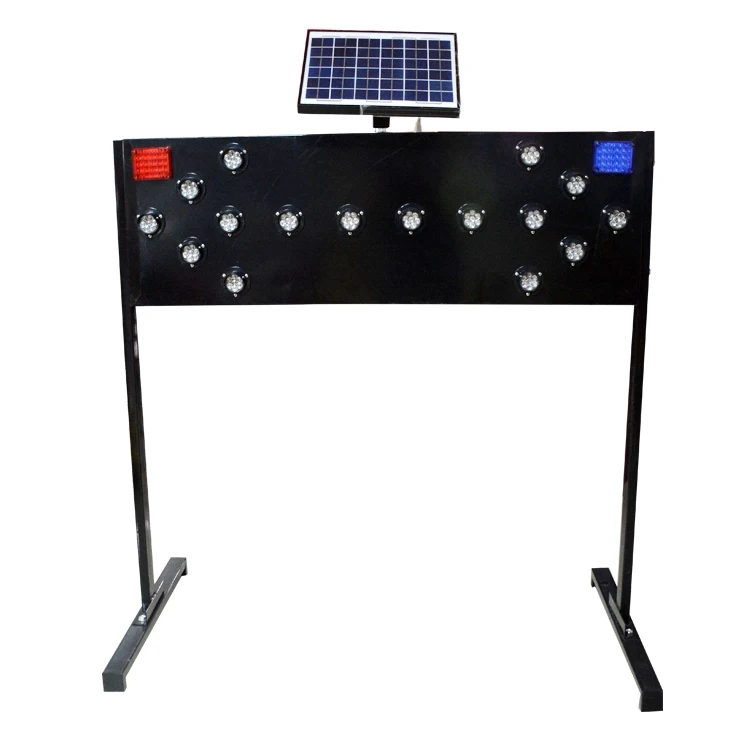 Solar LED Bidirectional Traffic Arrow Board Guide Light for Traffic Signs