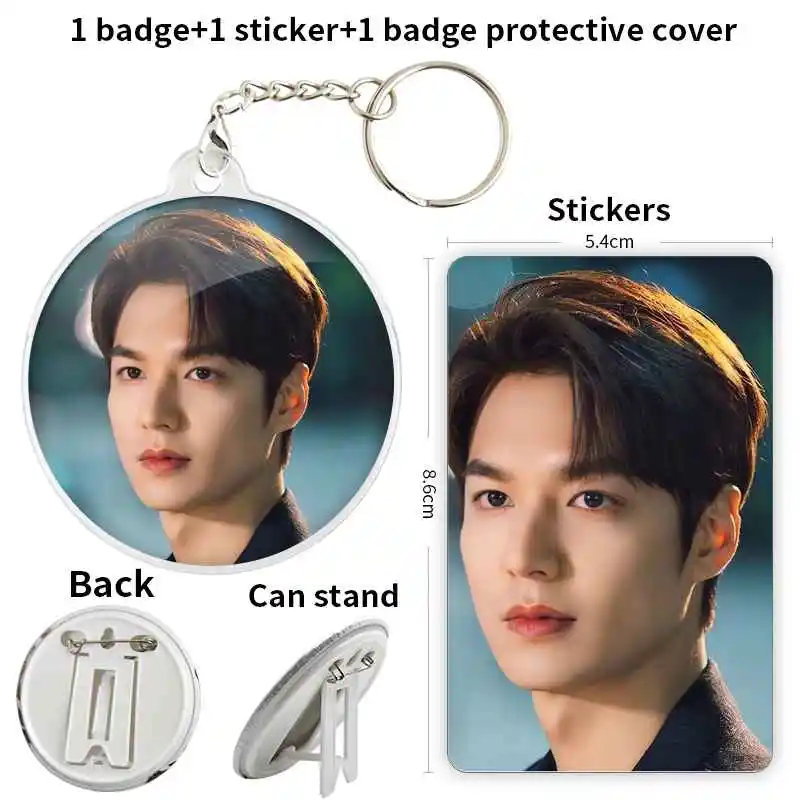 Fashion Lee Min Ho KPOP Stars Soft Button Badge Brooch anchor Peripherals Pin Children's gift Accessories FandomFashion Pupil