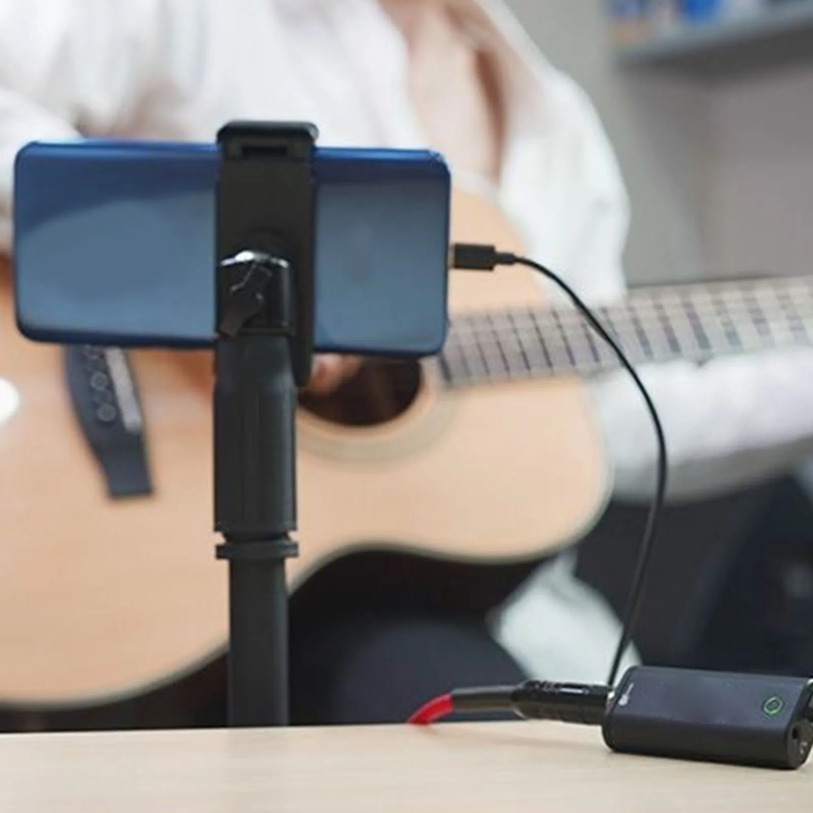 Pocket Guitar Sound Interface Fit for IOS Phone Tablet Portable Plug and Play Guitar Internal Recording Sound Card with Type C