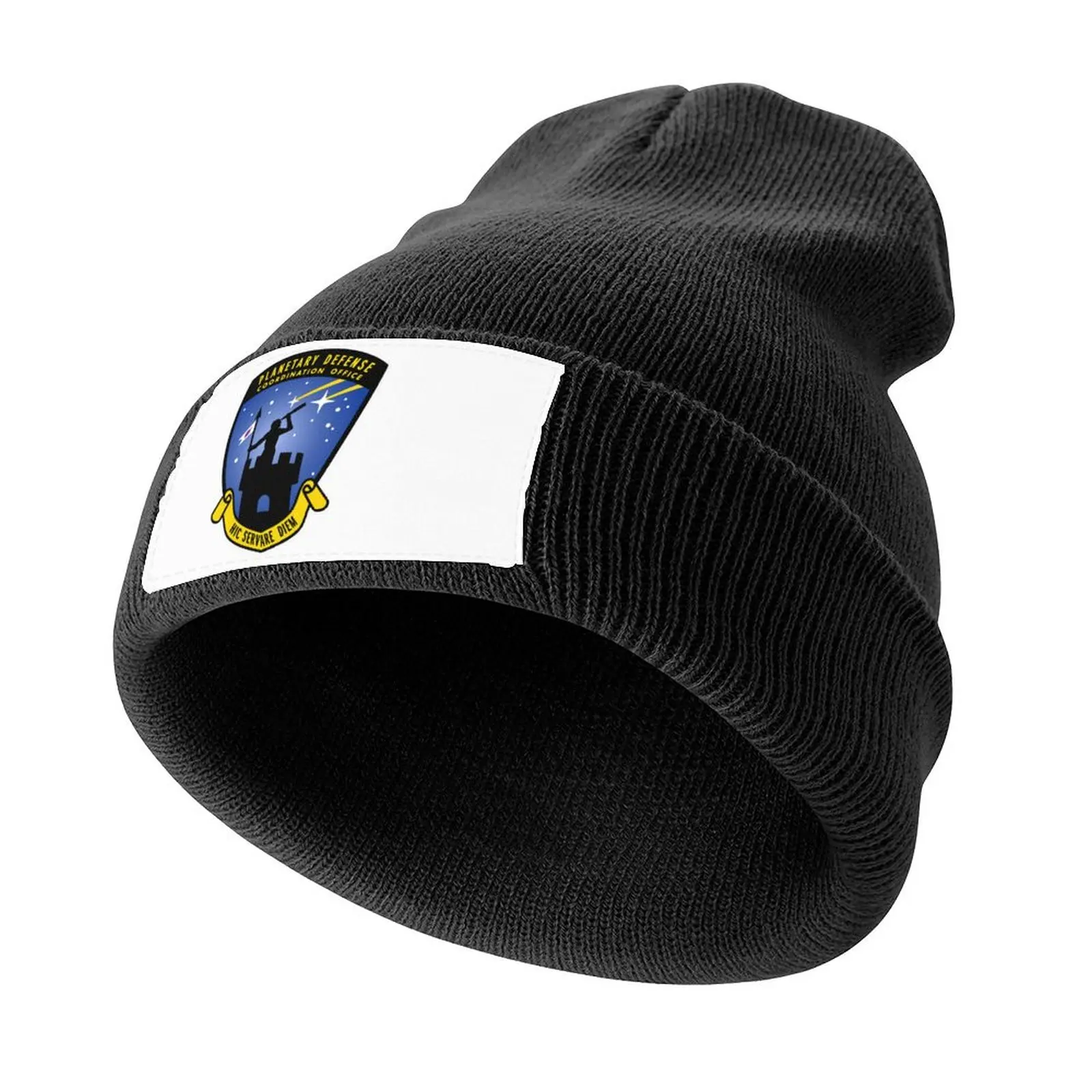 Planetary Defense Coordination Knitted Cap Hood funny hat Icon Visor Ladies Men's