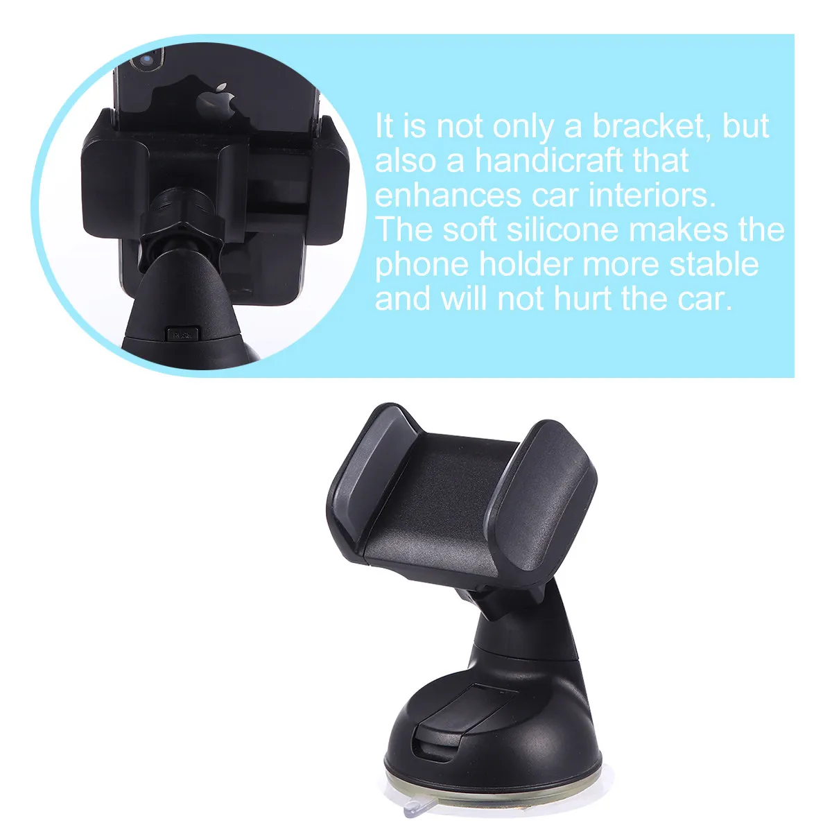 1 pcs Car Dashboard Bracket Degree Phone Holder Stable Navigation Halloween Christmas New Year Car Phone Holder Rotatable