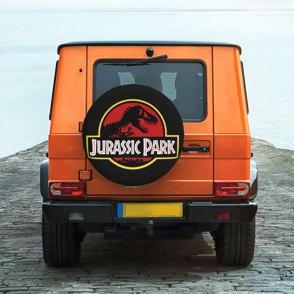 Maßgefertigter Jurassic Park Reserverad-Schutz 4WD 4x4 RV Sci-Fi Dinosaurier für Toyota RAV4 Prado 14" 15" 16" 17" Zoll – Detail 7