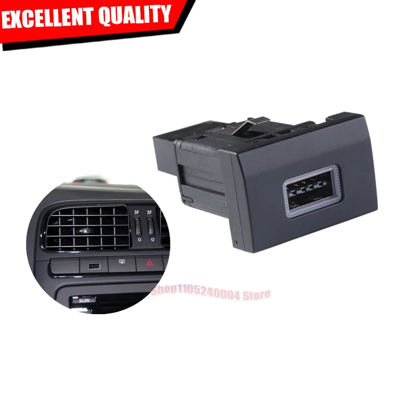 QC3.0 Double USB Car Charger Socket Fast Charging Adapter Button For VW Volkswagen Polo 2011-2013 Auto Phone Quick Charge