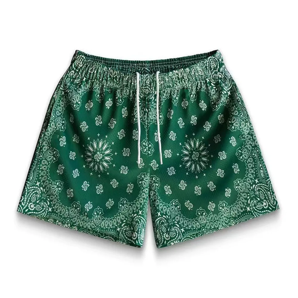 Shorts de malha de secagem rápida para homens e mulheres, calção de lazer, calça casual, esportiva, estilo americano, moda, verão