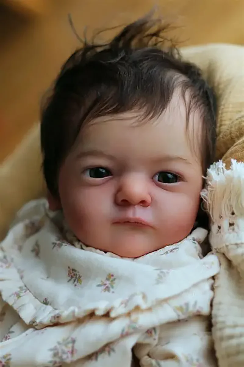 

19Inch Vera Reborn Doll Kit Unfinished Unpainted Blank DIY Doll Parts With Cloth body and Random eyes Collectible Art Doll