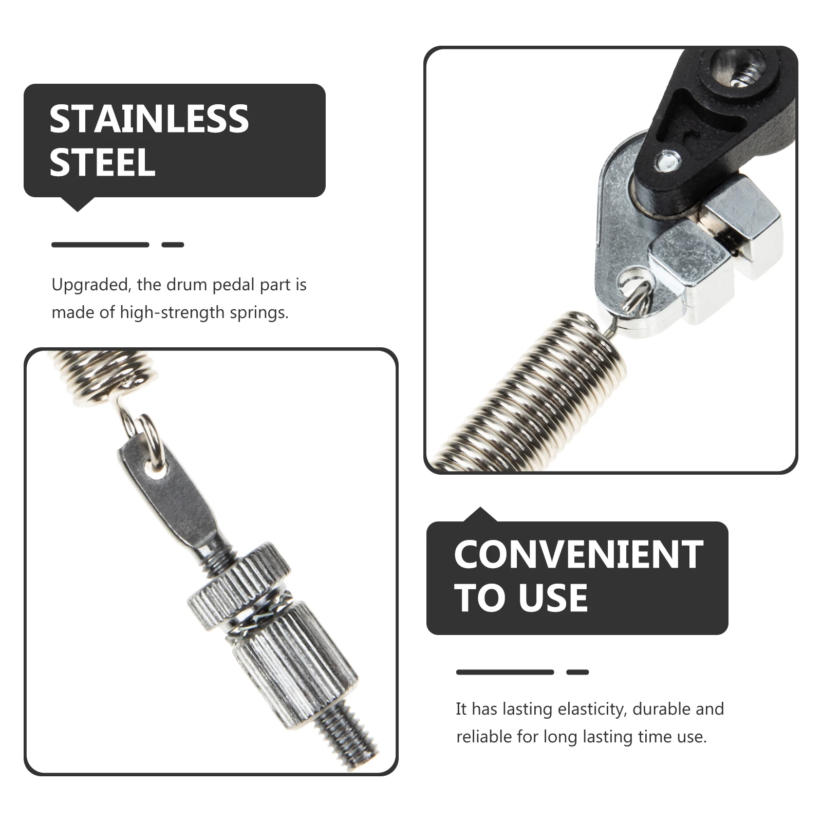 

Spring Hanging Accessories Foot Pedal Major Drum Replacement Tension Stainless Steel Bass Assembly