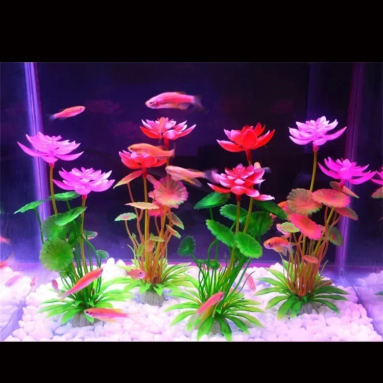 2pcs Fish Tank Decoration Simulated Aquarium Landscaping Plants and Aquatic Plants Plastic Fake Water Plant Decoration