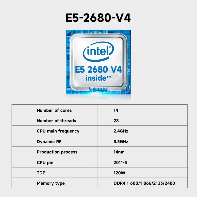 مجموعة اللوحة الأم للعبة JIESHUO X99-JS11 مع Xeon E5 2680 V4 + 16GB RAM، تدعم TPM2.0، طاقة 8 مراحل لأداء مستقر