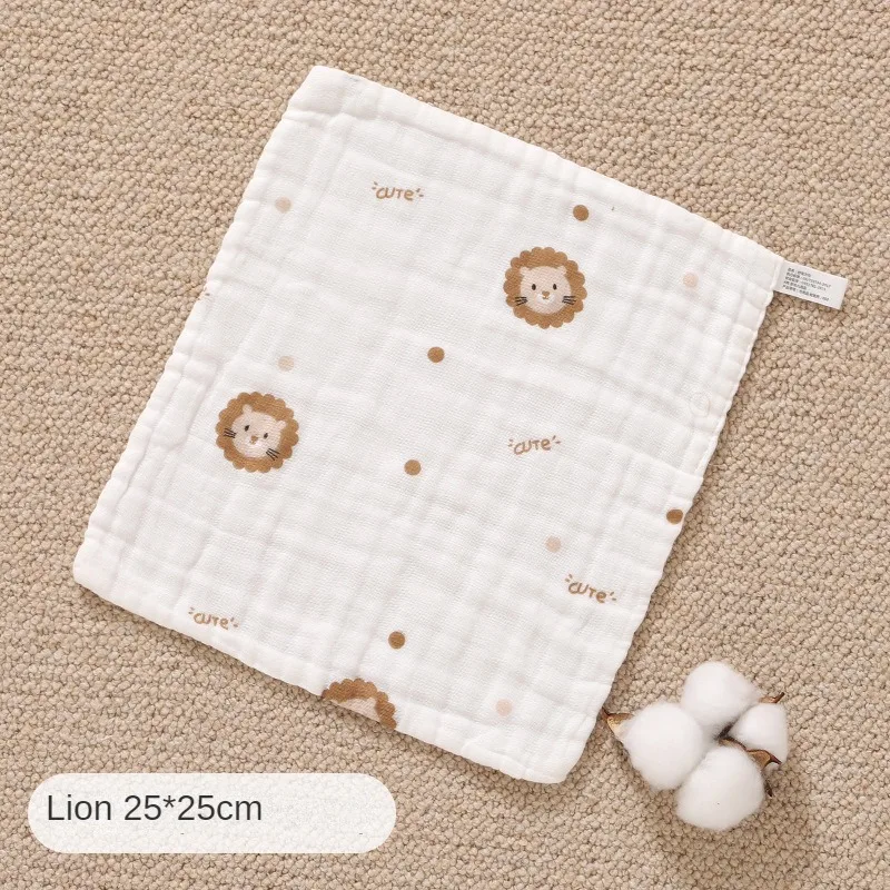 Soft Cotton Baby Saliva Towel Newborn Muslin Squares 6 Layer Guaze Kids Face Wash Towel Burp Cloths for New Born Baby Care Item