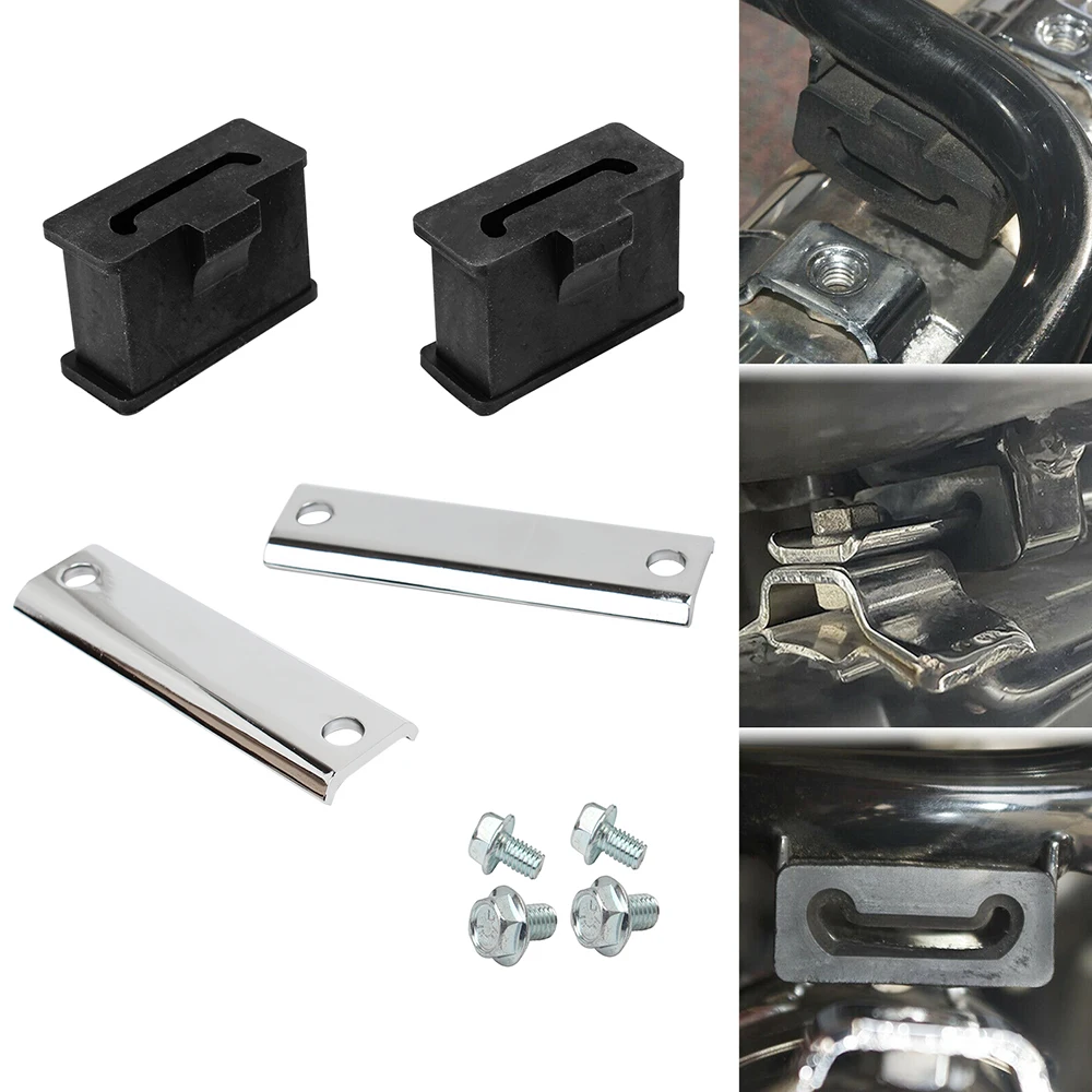 Motorrad Auspuff anlage Schall dämpfer Sattel tasche unterstützt Halterungen Kleiderbügel Isolator Gummi für Harley Touring Cvo Road Electra Glide
