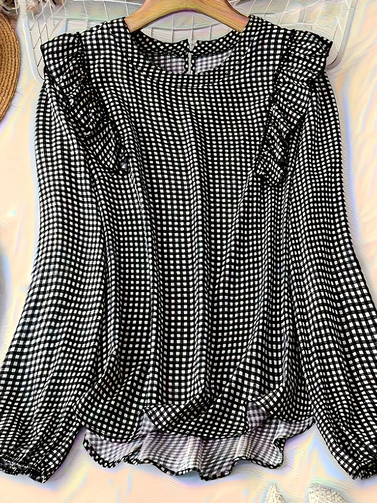 レディースプラスサイズシャツ夏シックエレガントシャツカジュアルレディースファッショナブルシャツ