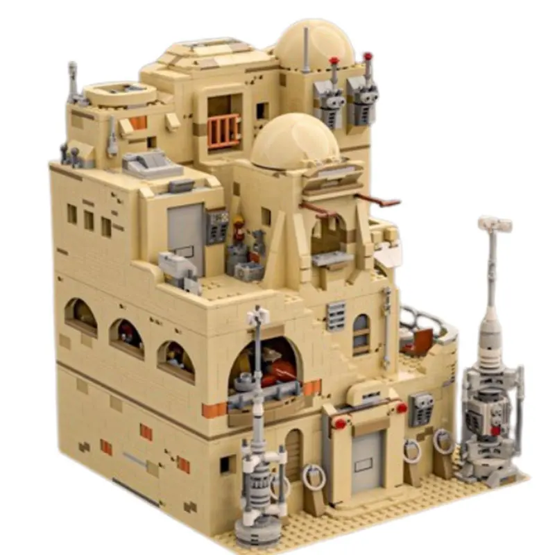 MOC Średniowieczna Trawiarnia Puzzle Model Zabawka dla Dzieci Małe Klocki do Składania Kolekcja Zabawek