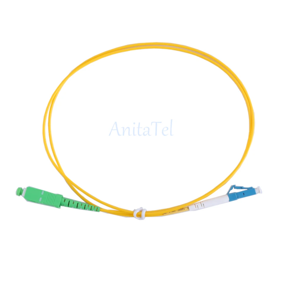 10pcs/lot SC/APC-LC/UPC SM Optical Fiber Patch Cord Cable Simplex 2.0mm 1m/2m/3m/5m/10m Fiber Optic Jumper Cable Single-mode