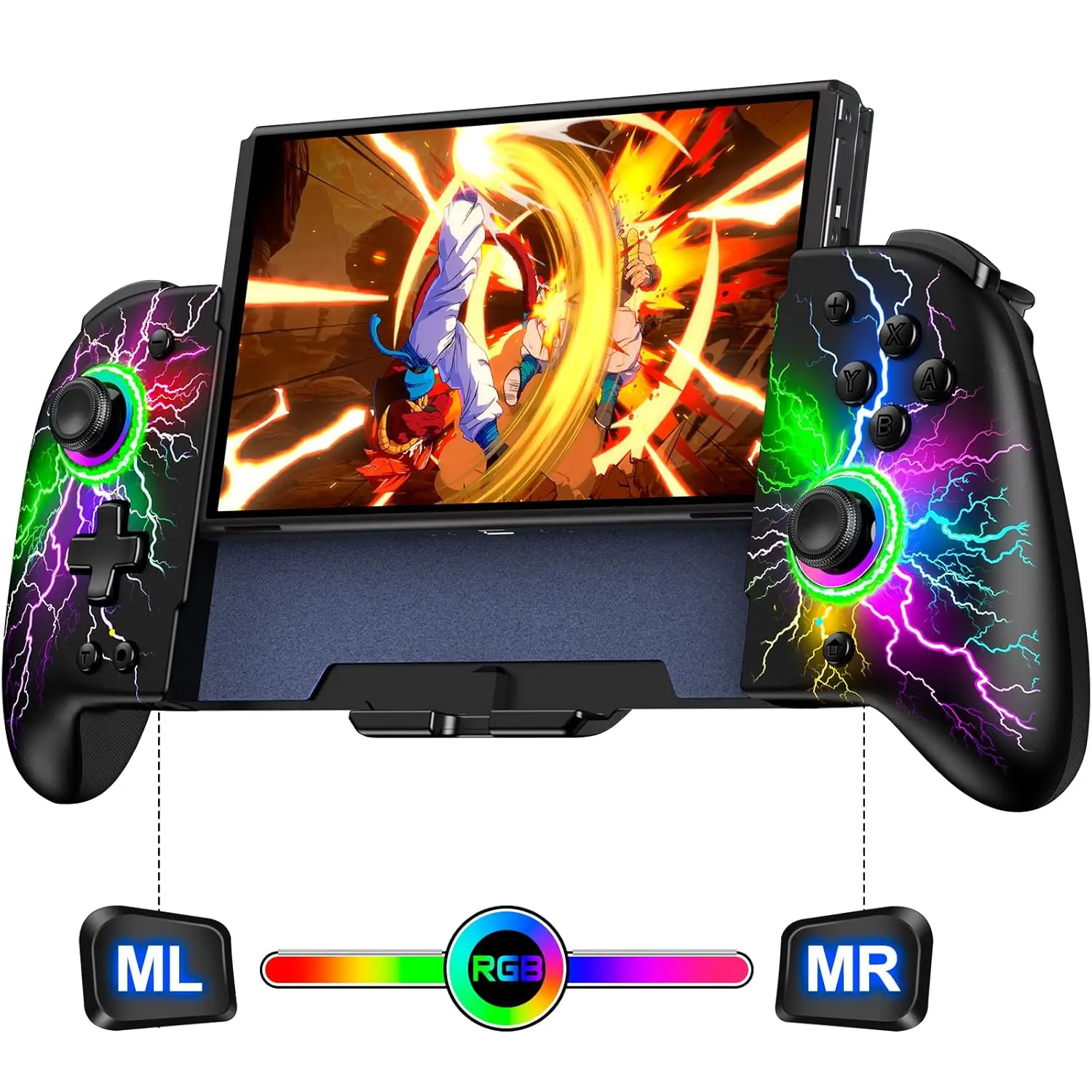 

Upgrade Wireless Switch Pro Controller Replacement for Nintendo Switch/OLED Hall Effect One-Piece Controller for Handled Mode
