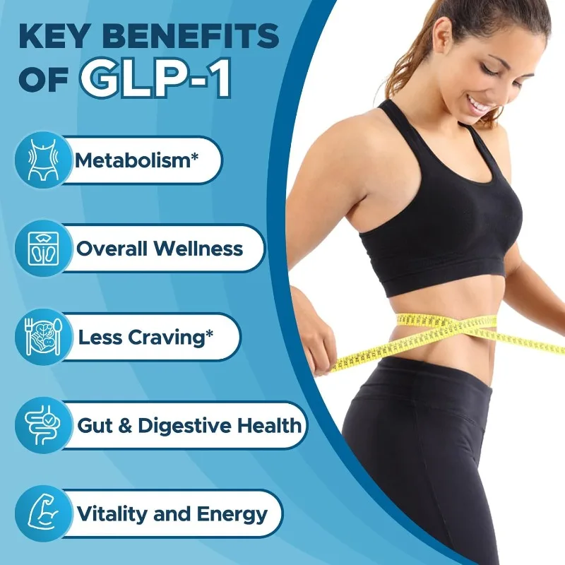 Natural Support GLP-1, Immune, Energy, Digestive, Intestinal, and Overall Health Support -60 Capsules