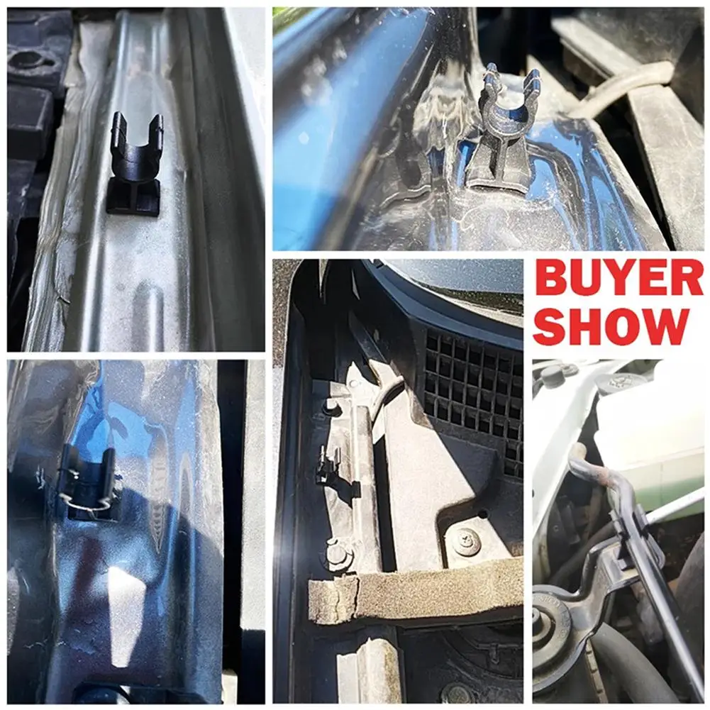Hood Prop Rod Clip 65722-EB300 For Nissan Navara D40 Pathfinder R51 Qashqai J10 Dualis Xterra Engine Hood Support Stay Holder view 4