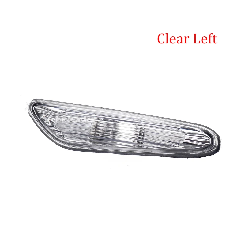 For BMW E90 E91 E92 E93 3 Series 2006-2011 2x Smoke/Clear Left+Right Turn Signal Indicator Lamp Side Marker Light Cover No Bulb
