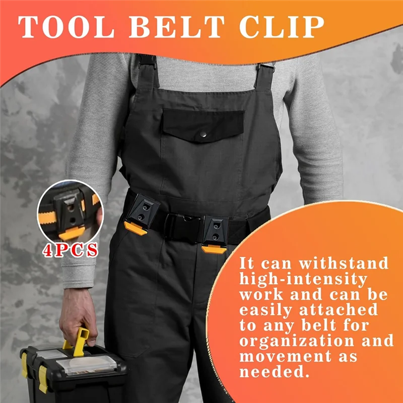 ABLJ para TOU-CT-150 TB-CT-150SP para modelos TOU-CT bolsas Cliptech compatibles con paquete de 4 para Clips para cinturón de herramientas