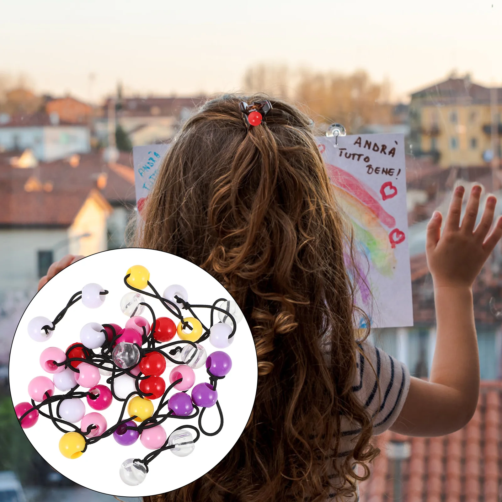 

20 шт., детские резинки для волос, двойные шарики, эластичный держатель для хвоста, аксессуары для волос для девочек, милая повседневная одежда, эластичный держатель для хвоста