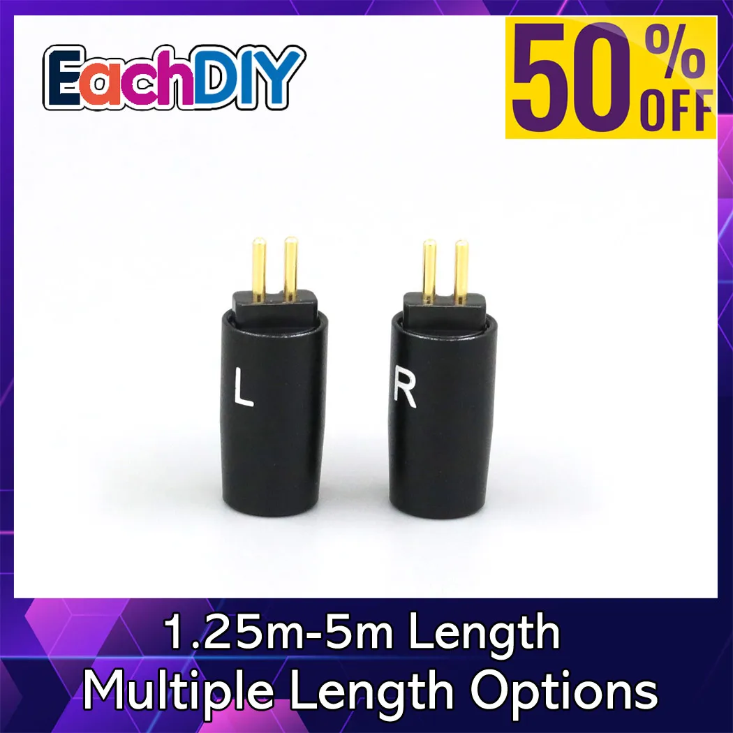 1pair 0.78mm Mid Step Custom Earphone Pin For MoonDrop METEOR HARMON RAYS ILLUSTRIOUS Simgot Ea1000 EW200 EA500 EW10 LN008979