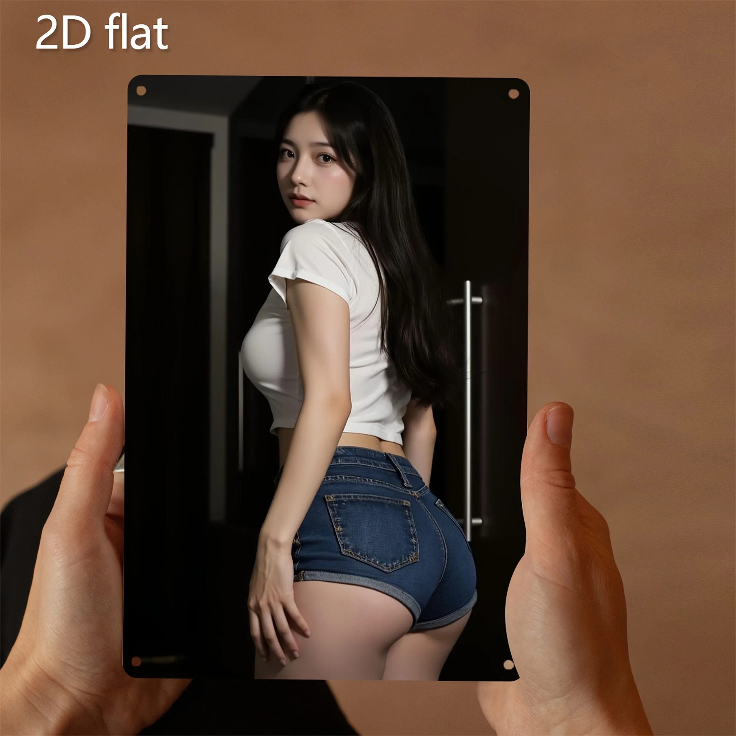 

Confident Woman Metal Wall Art Vintage Iron Sign Home Outdoor Decor