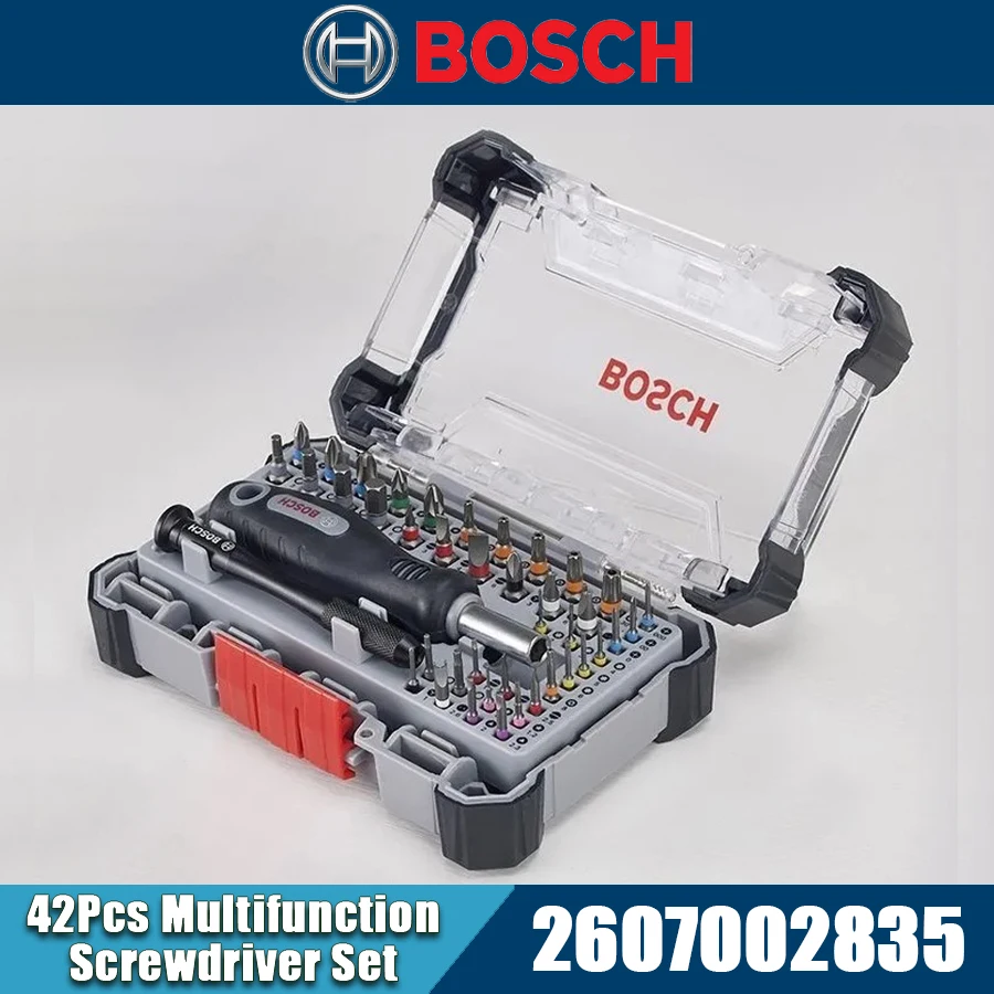 BOSCH 2607002835 42Pcs Multifunction Screwdriver Set Precision Magnetic Screwdriver Bits Impact Screw Driver Repair Hand Tools