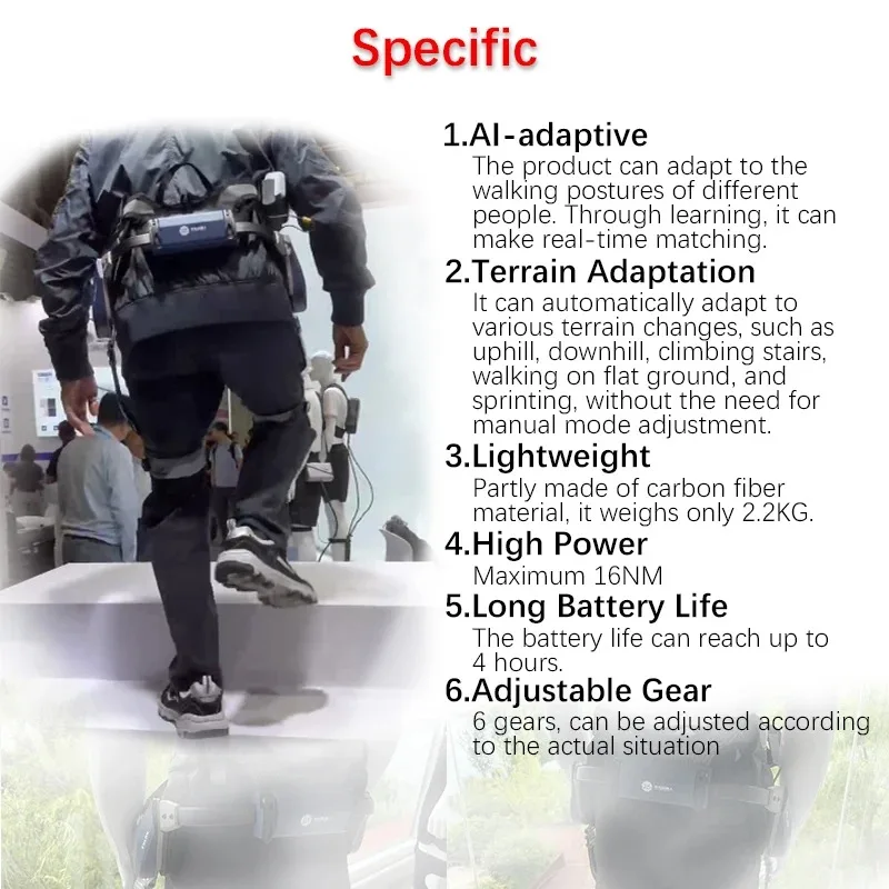 AI الكهربائية إعادة التأهيل ممارسة روبوت المدرب تسلق المشي المعونة الهيكل الخارجي لشلل نصفي السكتة الدماغية المسنين