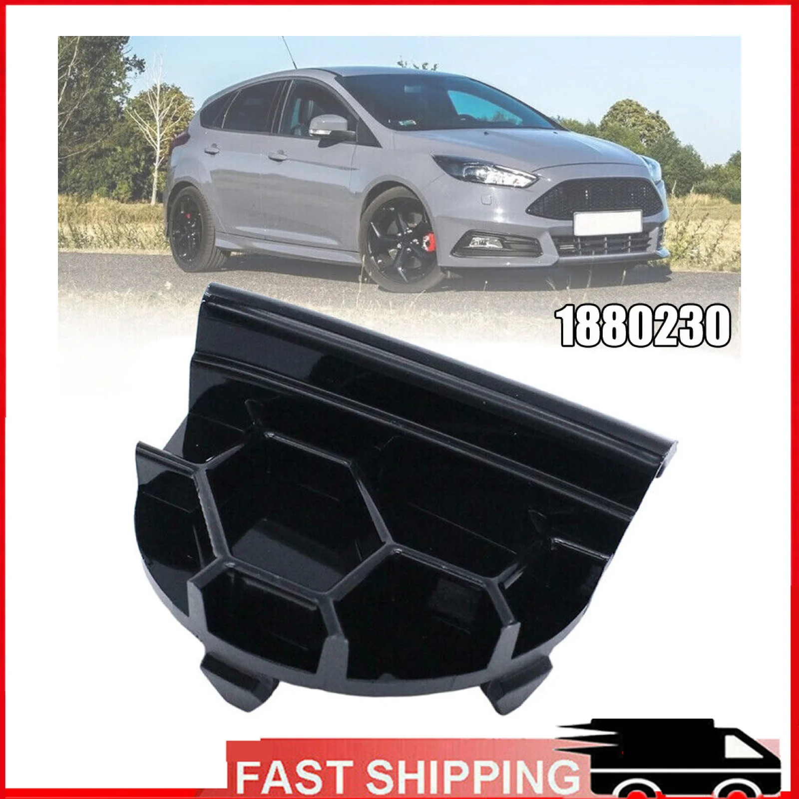 Car Front-Bumper Towing Eye Cover Cap 1880230 Replacement For Ford Focus MK3 ST 2014-2018 Eye Hook-Cover Cap Car Accessories