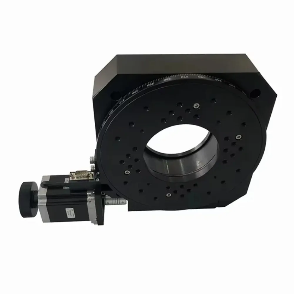 for Motorized Rotation Stage With Stepper Motor And Worm Gear Drive For Automation And Optical Alignment Motorized Rotary Table