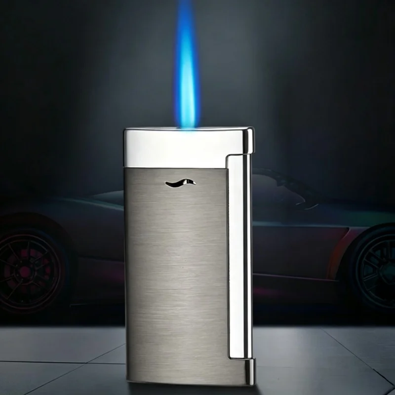 Metal Men Slim Windproof Butane Gas Lighters Novel Minimalist Portable Butane Torch Lighters Smoking Accessories Festival Gift