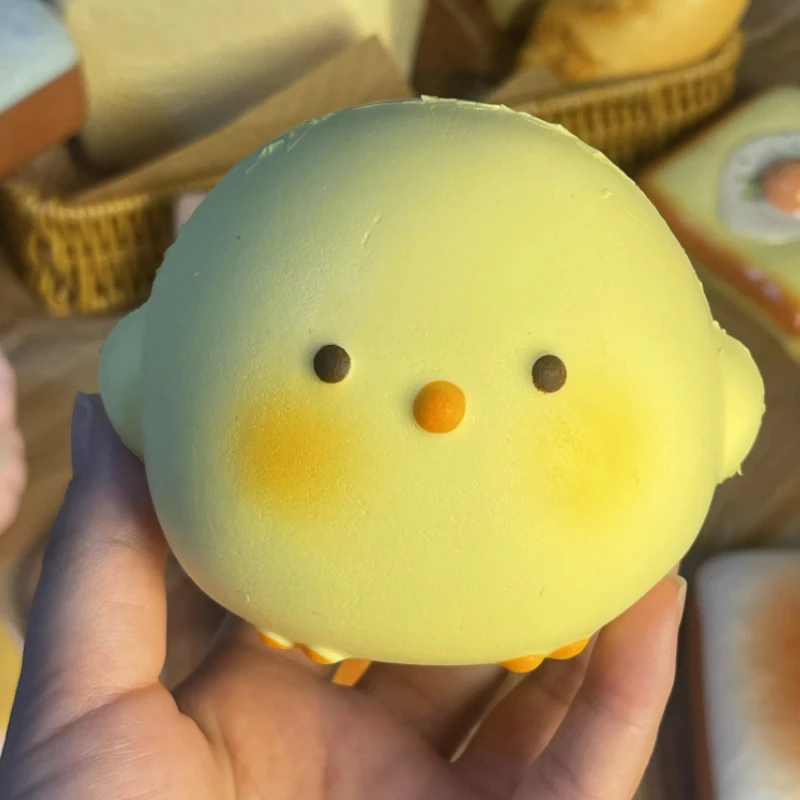 

HOT! Cute Giant Chick Squishy Toy Slow-Rising Stress Relief & Sensory Fidget Toy for Kids and Adults Anxiety ADHD Autism Relief