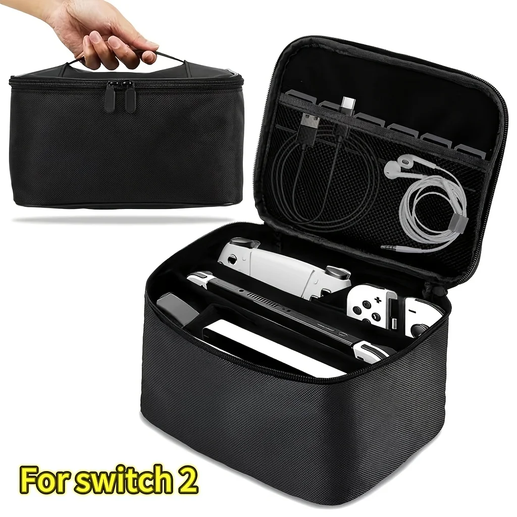 

Case for Switch 2, Portable Soft Shell Waterproof Protective Storage Travel Carrying Case Handheld Bag Oxford for NS Switch 2