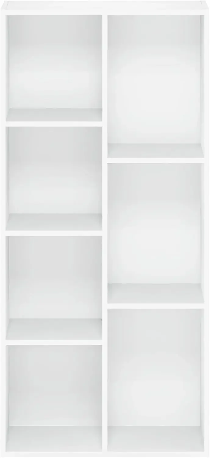 Librería / libro / almacenamiento Furinno Luder, 7 cubos, blanco
