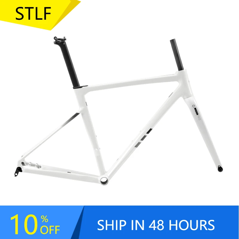 

STLF 2025 C6 Road Frame Al7005 Aluminum Alloy Carbon Fork Disc Brake Road Bike Frameset 700C