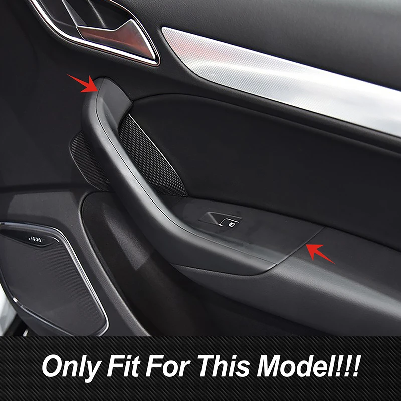 Stainless Steel Window Glass Lifting Buttons Frame Cover Trim 4Pcs For Audi Q3 2013-2017 Car Door Armrest Panel Decoration