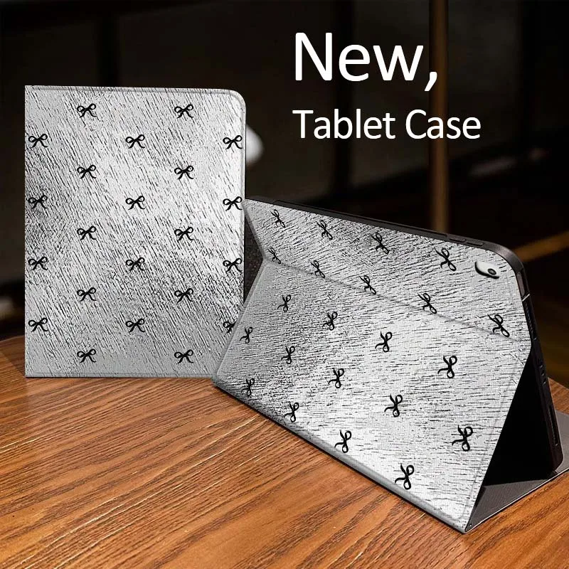 

Pink Striped Bow Cartoon Case For iPad Pro mini Air 1 2 4 3 5 6 7 8gen 9gen 11 M2 M3 M4 6th 7th 10th 11th Gen 2025 Tablet