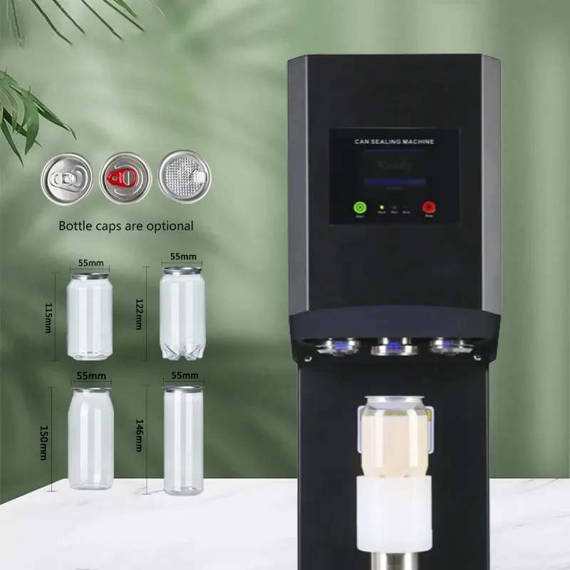 

Semi-Automatic 100ml and 500ml Beverage Can Sealing Machine for Beer Drinks Coffee for Wood Bottle Packaging