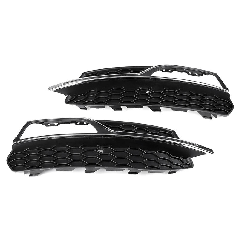 

Car Front Lower Fog Light Grill Cover Fog Lamp Grille Frame For S3 A3 S-Line 2013-2017 8V3807682L 8V3807682G