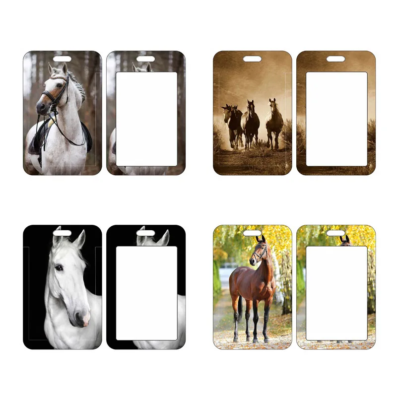 

Fashion ID Name Card Holder Student Card Cover Work ID Cover Wild Horses Bus Bank Card Case Gift Drop Shipping